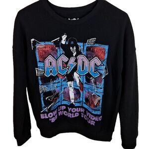 Official Hybrid Apparel AC/DC 88 Tour Reprint Blow Up Black Sweater/Pullover XS